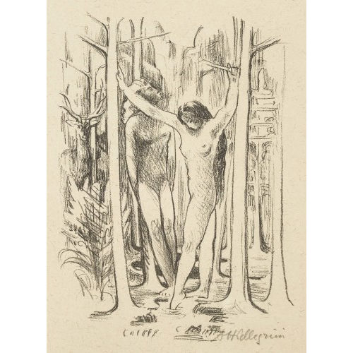 ALFRED HEINRICH PELLEGRINI : Unbekleidete Frauen im Wald (DOBIASCHOFSKY AUKTIONEN AG)