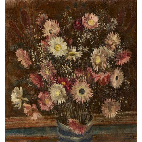 WERNER GFELLER : Blumenstillleben (DOBIASCHOFSKY AUKTIONEN AG)