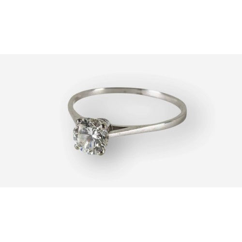 SOLITAIRE-RING : (DOBIASCHOFSKY AUKTIONEN AG)