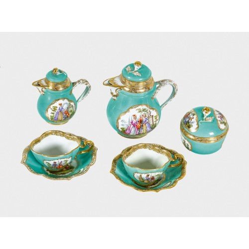 T�TE-�-T�TE-SERVICE : Meissen, 19. Jh. (K�nigliche Porzellan Manufaktur) (DOBIASCHOFSKY AUKTIONEN AG)