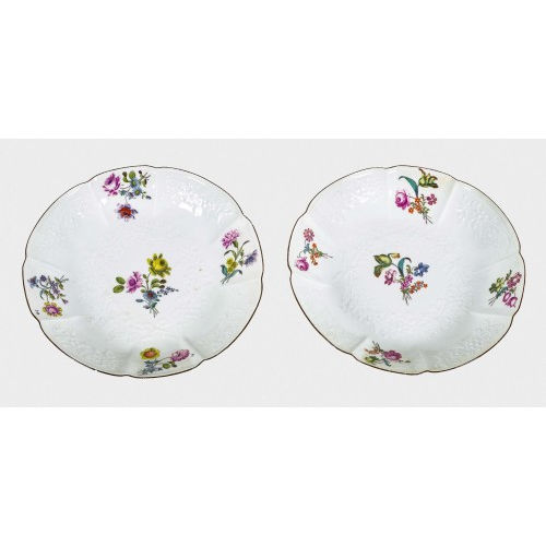 PAAR TELLER : Meissen, 2. H�lfte 18. Jh. (K�nigliche Porzellan Manufaktur) (DOBIASCHOFSKY AUKTIONEN AG)