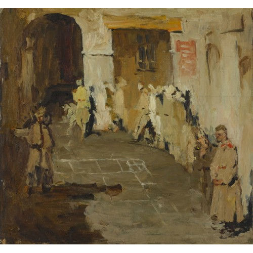 ALEXEI KOSTROMA : 'Auf der Wache' (DOBIASCHOFSKY AUKTIONEN AG)