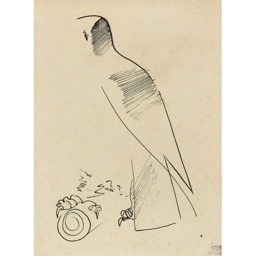 RODOLPHE TH�OPHILE BOSSHARD : Falke (DOBIASCHOFSKY AUKTIONEN AG)