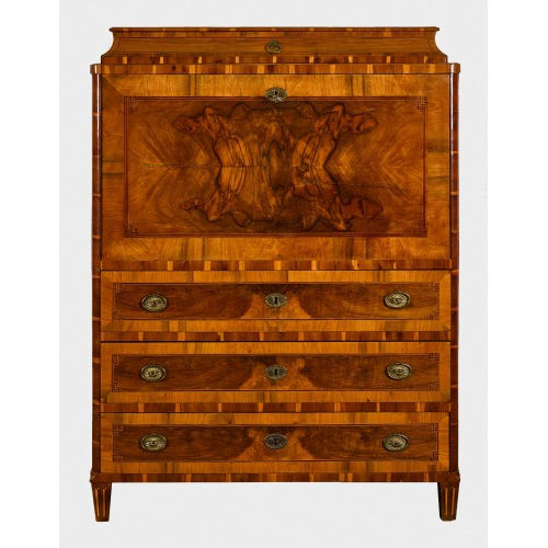 SEKRET�R '� ABATTANT' : Louis XVI, Bern, um 1800 (Werkstatt Johannes �bersold) (DOBIASCHOFSKY AUKTIONEN AG)