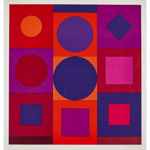 VICTOR VASARELY : Geometrische Komposition (DOBIASCHOFSKY AUKTIONEN AG)
