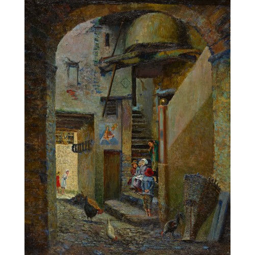 ANGELO BASSI : Il forno del pane di Davesco (DOBIASCHOFSKY AUKTIONEN AG)