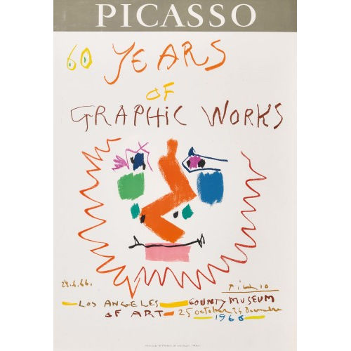 PABLO PICASSO : 'Picasso 60 Years of Graphic Works Los Angeles 1966' (DOBIASCHOFSKY AUKTIONEN AG)
