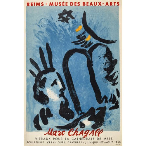 MARC CHAGALL : 'Reims Mus�e des Beaux-Arts 1960. Vitraux pour la Cath�drale de Metz'. (DOBIASCHOFSKY AUKTIONEN AG)