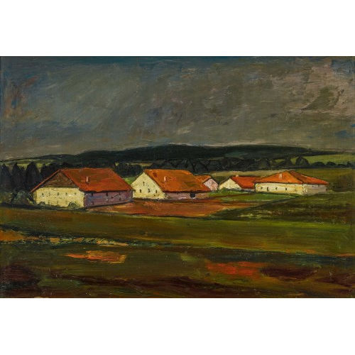ALBERT SCHNYDER : 'Paysage au ciel gris' (DOBIASCHOFSKY AUKTIONEN AG)