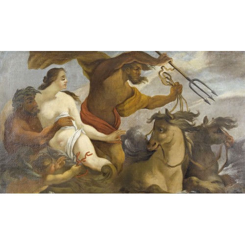 18./19. JH. ITALIEN : Poseidon mit Pferden und Okeanos und Thetys im Meer (DOBIASCHOFSKY AUKTIONEN AG)