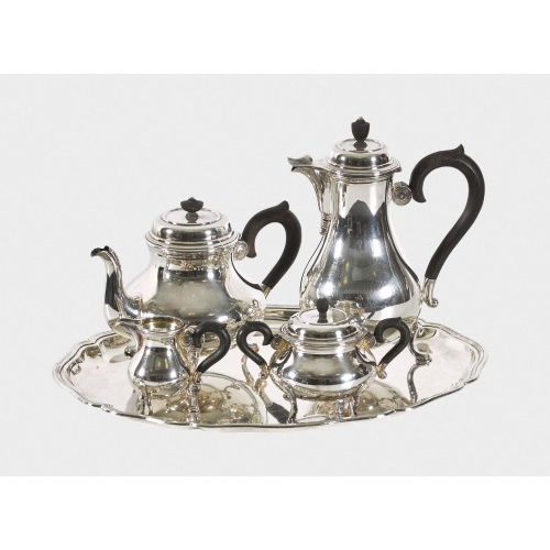 KAFFEE- UND TEESERVICE : Schaffhausen, 20. Jh. (Jezler) (DOBIASCHOFSKY AUKTIONEN AG)