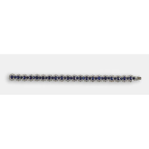 SAPHIR-BRILLANT-BRACELET : Armin Kurz, Z�rich (DOBIASCHOFSKY AUKTIONEN AG)