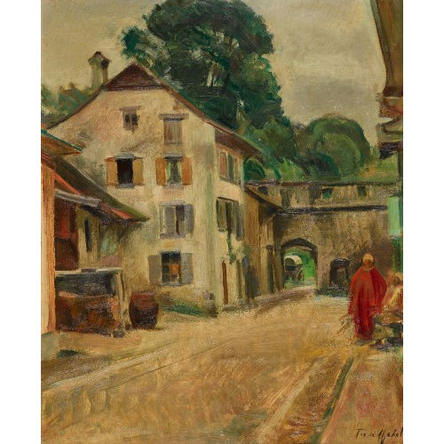 FRIEDRICH TRAFFELET : Strassenzug mit Spahis (DOBIASCHOFSKY AUKTIONEN AG)