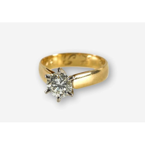 SOLITAIRE-RING : (DOBIASCHOFSKY AUKTIONEN AG)
