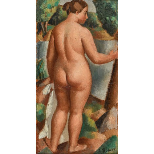 PAUL TH�OPHILE ROBERT : La baigneuse (DOBIASCHOFSKY AUKTIONEN AG)