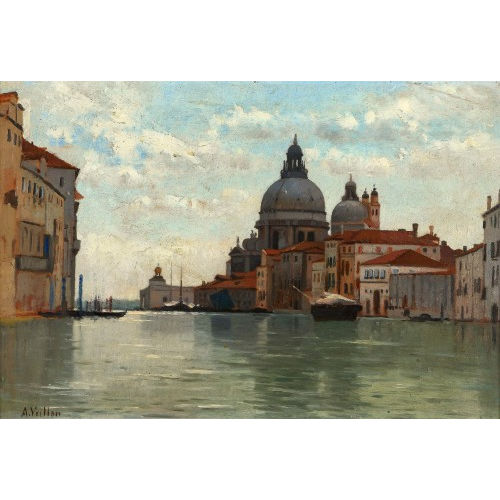 AUGUSTE LOUIS VEILLON : Santa Maria della Salute in Venedig (DOBIASCHOFSKY AUKTIONEN AG)