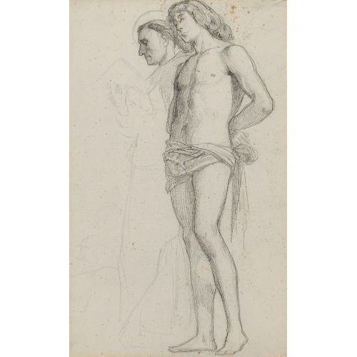 ALBERT ANKER : Heiliger Sebastian mit M�nch (DOBIASCHOFSKY AUKTIONEN AG)