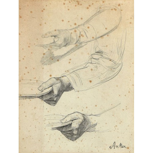 ALBERT ANKER : Handstudien (DOBIASCHOFSKY AUKTIONEN AG)