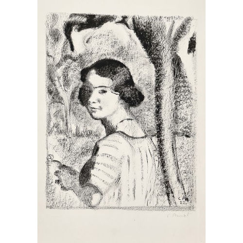 CUNO AMIET : 'M�dchenkopf' (DOBIASCHOFSKY AUKTIONEN AG)
