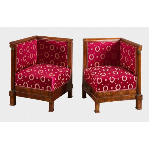 PAAR FAUTEUILS : Empire, Frankreich, 19. Jh (DOBIASCHOFSKY AUKTIONEN AG)