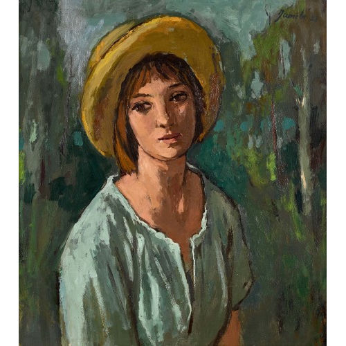 JEANNE) JANEB� (EIGTL. BARRAUD-PELLET : 'La fille au chapeau' (DOBIASCHOFSKY AUKTIONEN AG)