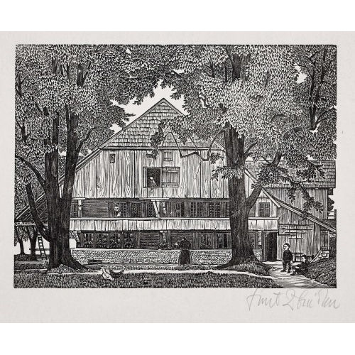 EMIL ZBINDEN : 'Bauernhaus' (DOBIASCHOFSKY AUKTIONEN AG)