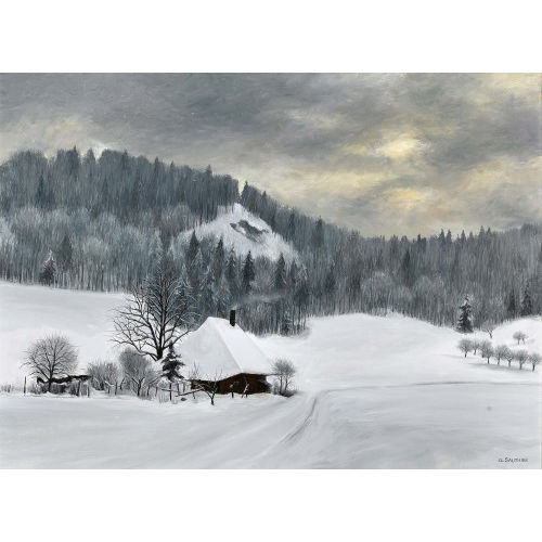 CLAUDE SAUTHIER : 'Ferme � l'or�e de la f�ret (pr�s de Wynigen)' (DOBIASCHOFSKY AUKTIONEN AG)