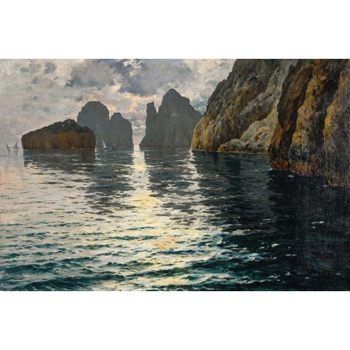 MICHELE FEDERICO : Die Faraglioni-Felsen von Capri (DOBIASCHOFSKY AUKTIONEN AG)
