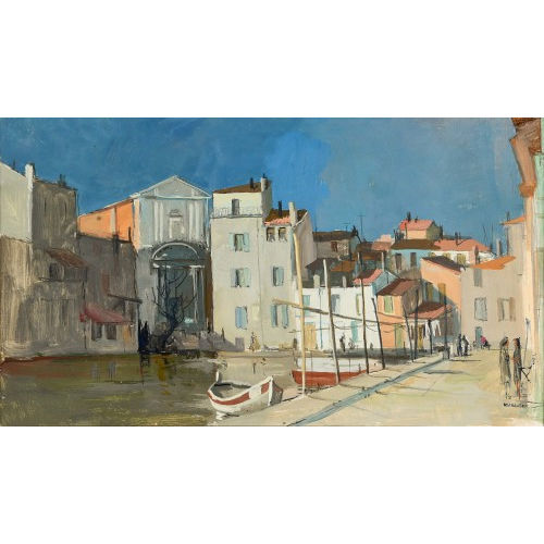REN�E YOLANDA HAUSER : 'Les Martigues (Provence)' (DOBIASCHOFSKY AUKTIONEN AG)