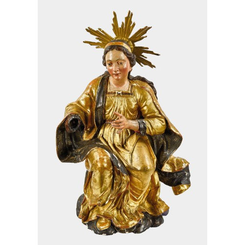 1. H�LFTE 18. JH. S�DDEUTSCHLAND : Maria mit Strahlenkranz auf Wolkensaum (DOBIASCHOFSKY AUKTIONEN AG)
