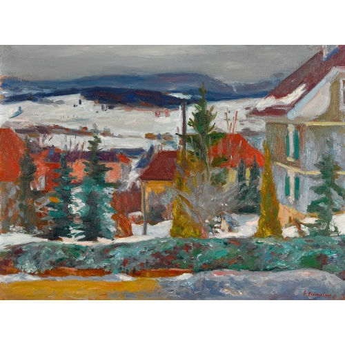 GEORGES DESSOUSLAVY : 'Neige fondante' (DOBIASCHOFSKY AUKTIONEN AG)