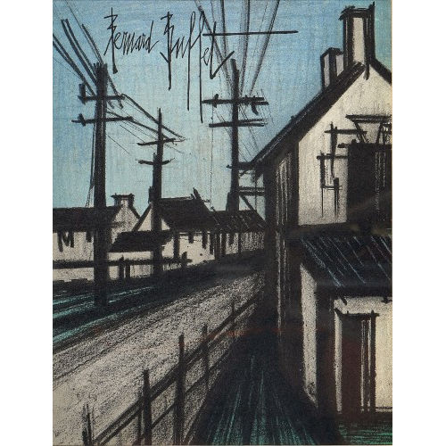 BERNARD BUFFET : 'Cannes' (DOBIASCHOFSKY AUKTIONEN AG)