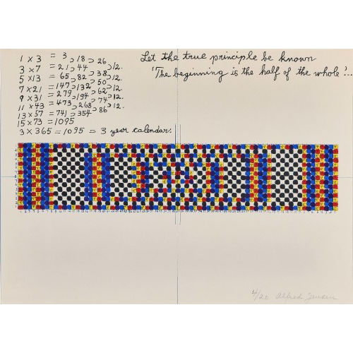 ALFRED (AL) JENSEN : 'The beginning is the half of the whole' (DOBIASCHOFSKY AUKTIONEN AG)