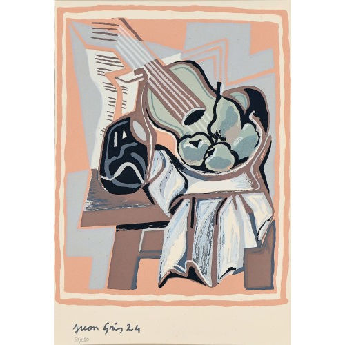 JUAN (GONZALES GRIS : 'Guitarra, frutero y garrafa' (DOBIASCHOFSKY AUKTIONEN AG)