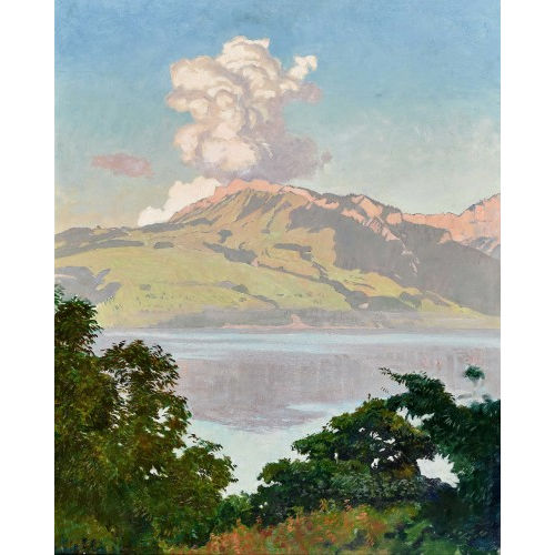 MARCUS JACOBI : 'Thunersee. Blick gegen Sigriswil' (DOBIASCHOFSKY AUKTIONEN AG)