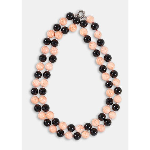 KORALLEN-ONYX-COLLIER : (DOBIASCHOFSKY AUKTIONEN AG)