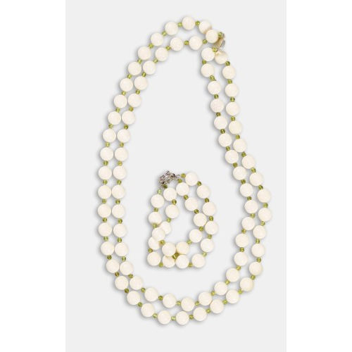 KORALLEN-PERIDOT-SET : (DOBIASCHOFSKY AUKTIONEN AG)