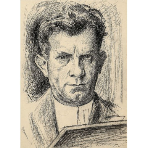 PHILIPP ALFRED ALBINUS (GEN. ALBIN) SCHWERI : Selbstbildnis (DOBIASCHOFSKY AUKTIONEN AG)
