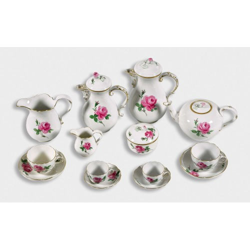 KAFFEE- UND TEESERVICE : Meissen, 20. Jh. (Staatliche Porzellan Manufaktur) (DOBIASCHOFSKY AUKTIONEN AG)