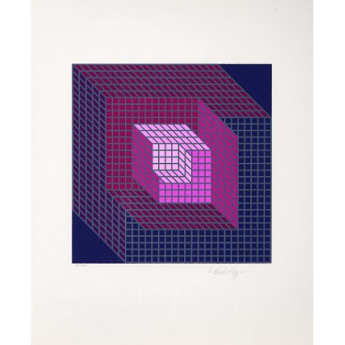 VICTOR VASARELY : Geometrische Komposition (DOBIASCHOFSKY AUKTIONEN AG)