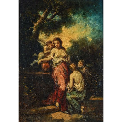 NARCISSE VIRGILE DIAZ DE LA PE�A : 'La V�rit� sortant du puits' (DOBIASCHOFSKY AUKTIONEN AG)