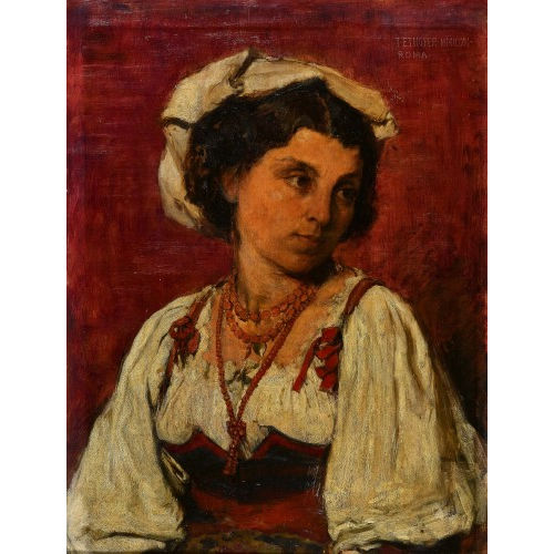 THEODOR JOSEF ETHOFER : Bildnis einer R�merin (DOBIASCHOFSKY AUKTIONEN AG)