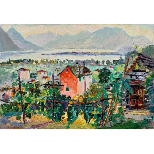 HANS RUDOLF MEYER : 'Bei Gordola (Ticino)' (DOBIASCHOFSKY AUKTIONEN AG)