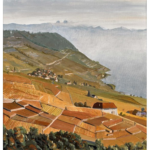 HANS SCHEITLIN : Rebberge im Lavaux (DOBIASCHOFSKY AUKTIONEN AG)