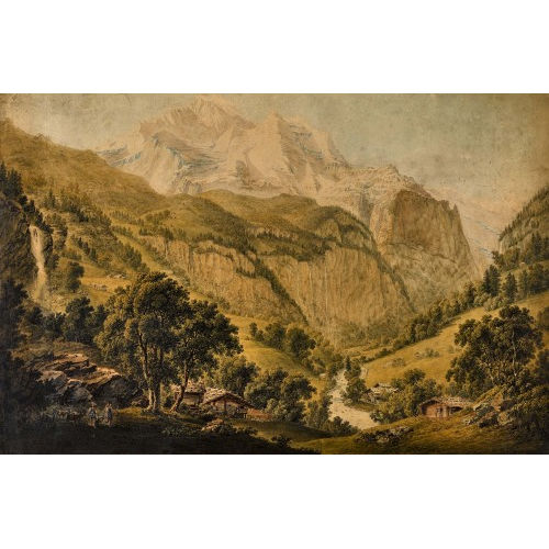 GABRIEL (GEN. LORY FILS) LORY : Lauterbrunnental mit Jungfrau (DOBIASCHOFSKY AUKTIONEN AG)