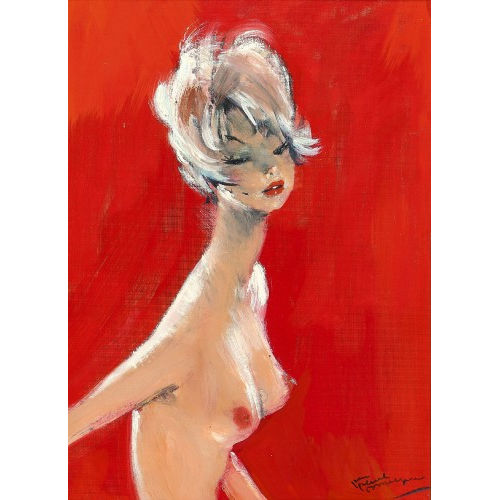 JEAN-GABRIEL DOMERGUE : Jeune femme (DOBIASCHOFSKY AUKTIONEN AG)