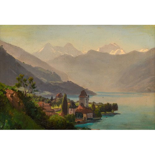 JEAN PHILIPPE GEORGE-JULLIARD : Schloss Oberhofen am Thunersee (DOBIASCHOFSKY AUKTIONEN AG)