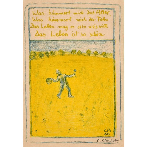 CUNO AMIET : 'Fr�hlicher Wanderer' (DOBIASCHOFSKY AUKTIONEN AG)