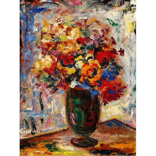 ANDR� JEAN EVARD : Vase de fleurs (DOBIASCHOFSKY AUKTIONEN AG)