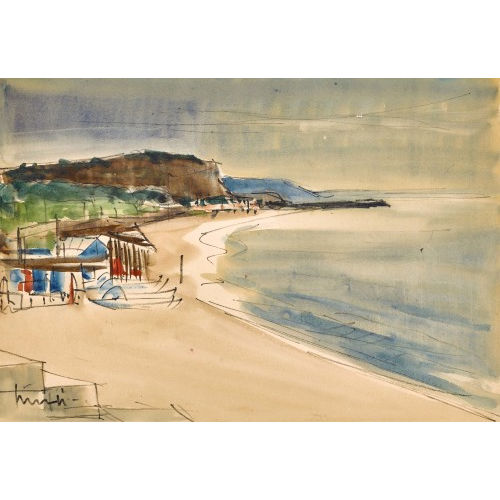WALTER MAFLI : La plage (DOBIASCHOFSKY AUKTIONEN AG)